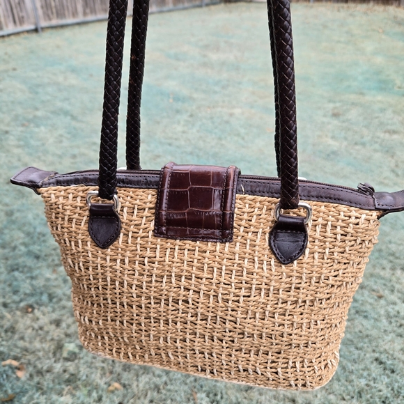 Brighton Woven & Leather Shoulder Bag - Picture 6 of 11